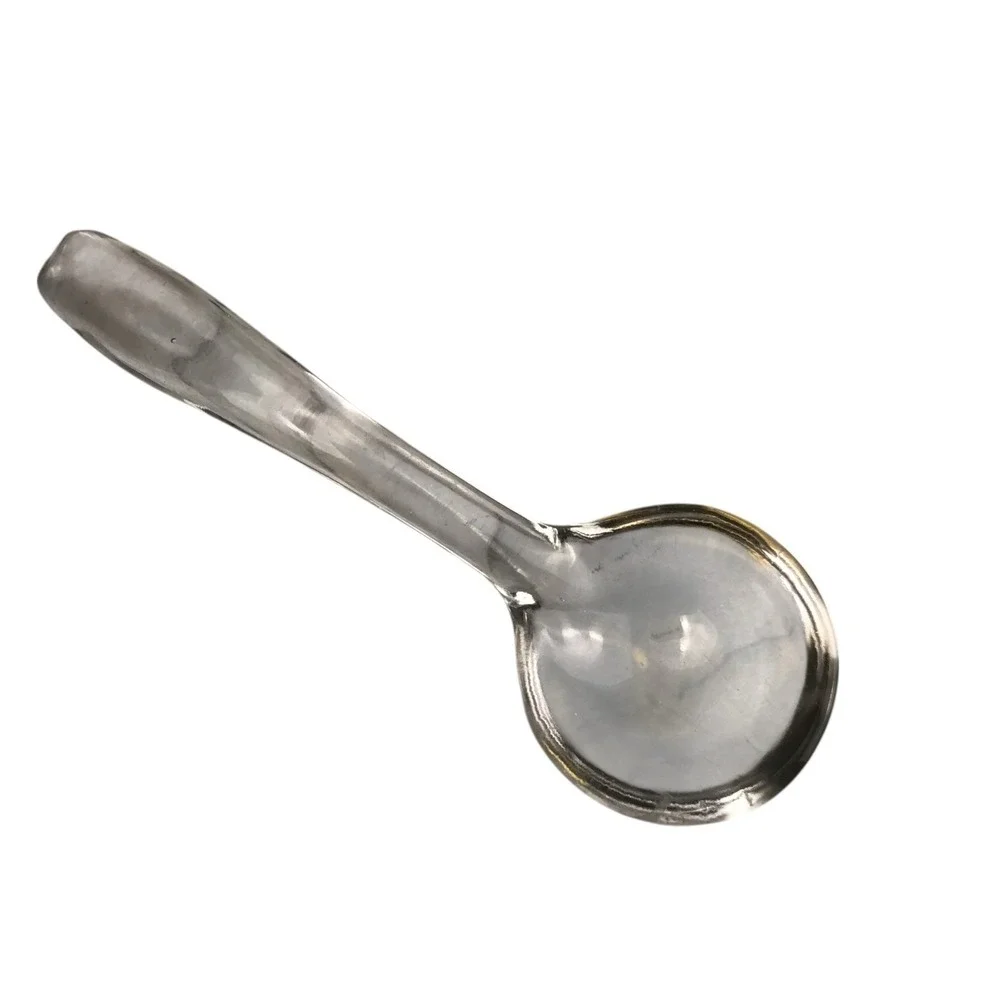 Vintage Clear Glass‎ 5 1/4” Relish/Condiment Ladle/Spoon Unbranded